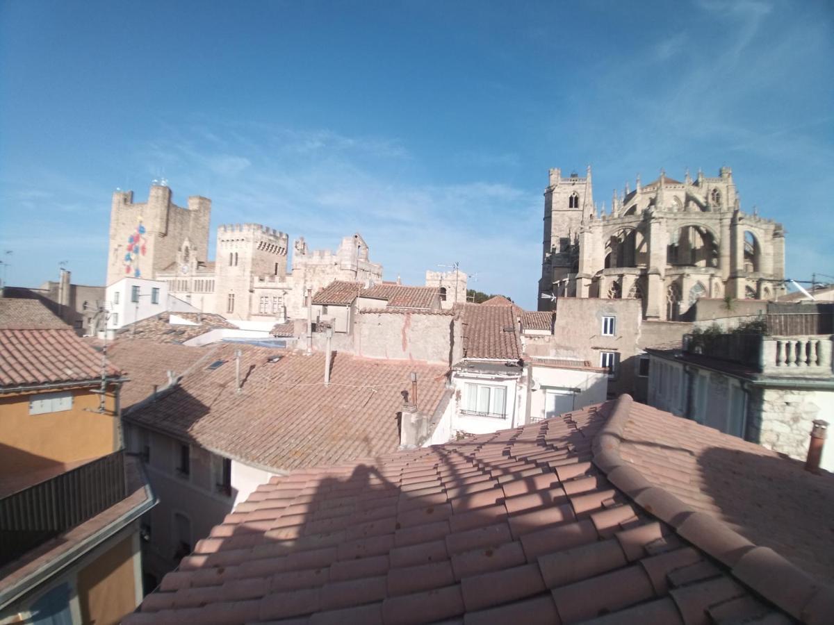Studio Terrasse Vue Cathedrale Narbonne Bagian luar foto